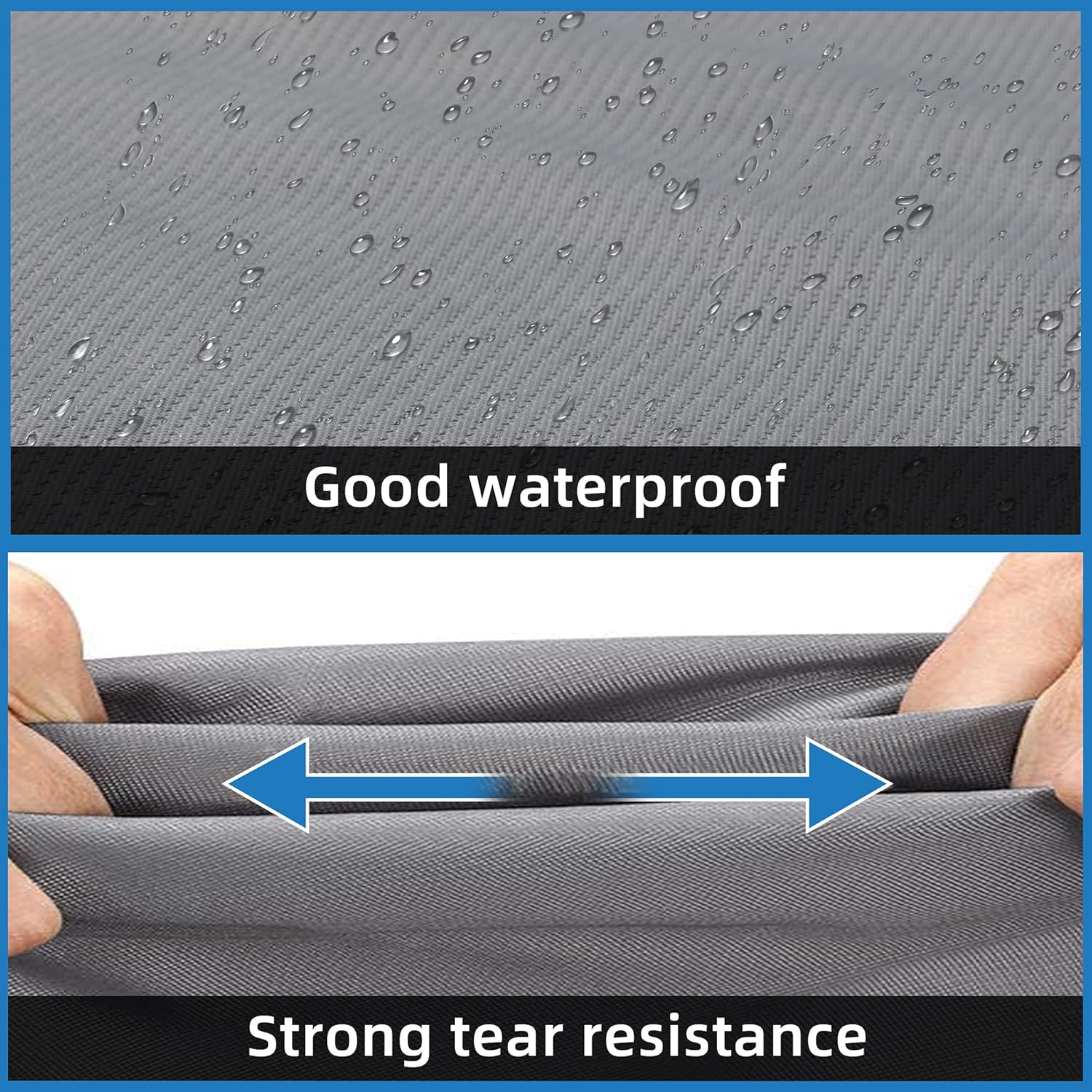 Gray/White Motorhome Cover with Adhesive Repair Patch L94054