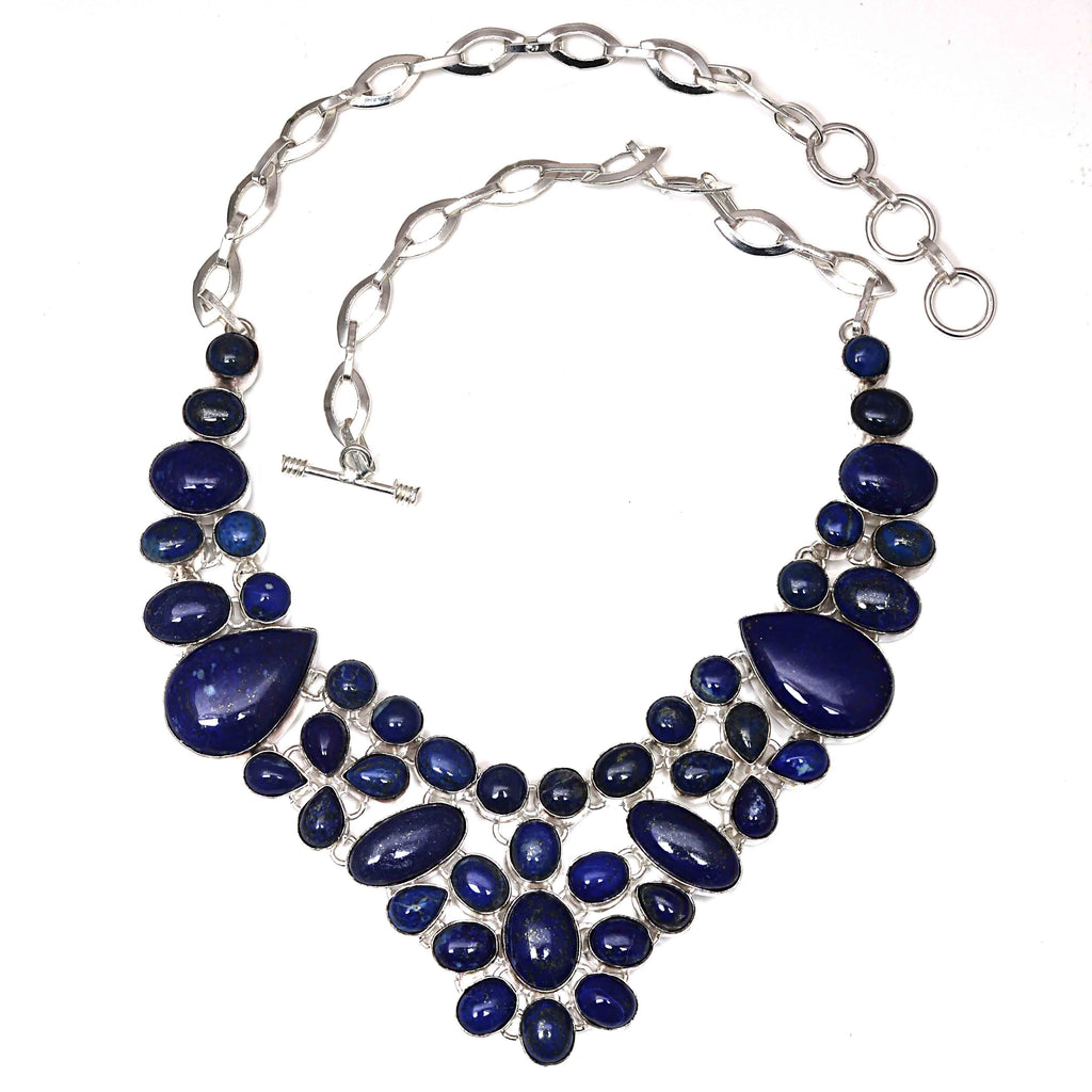 Lapis Lazuli Cabochon Gemstone Necklace R4102
