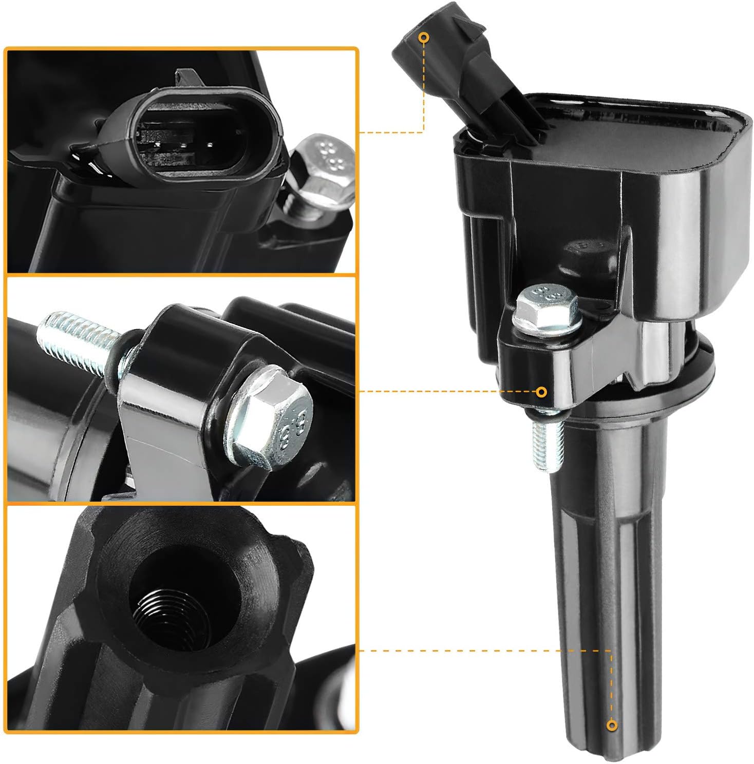 Ignition Coils 4-Pack Compatible with Chevrolet Colorado GMC Canyon 2.9L L4 2007-2012 N334