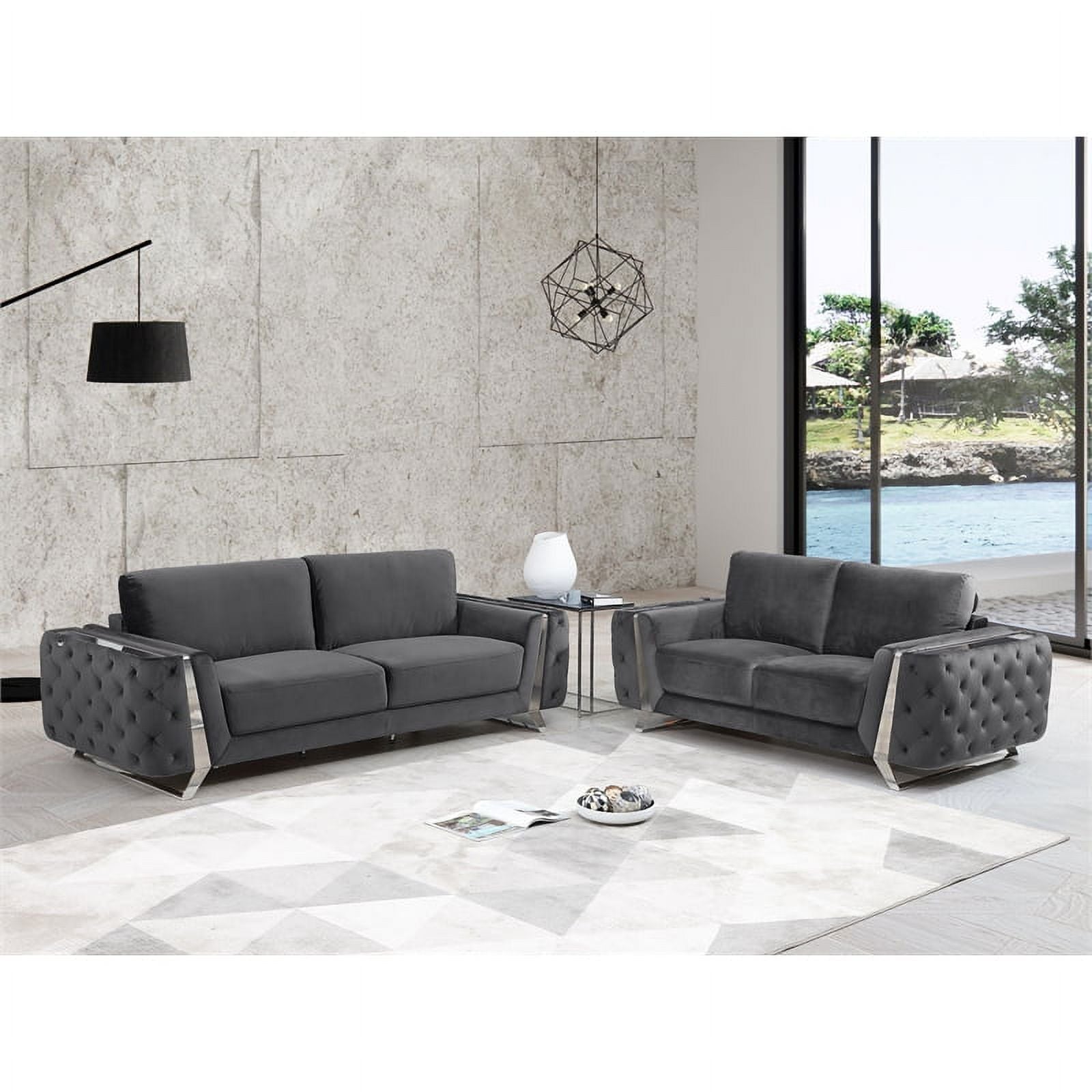 Modern Italian Fabric Sofa Set H13384