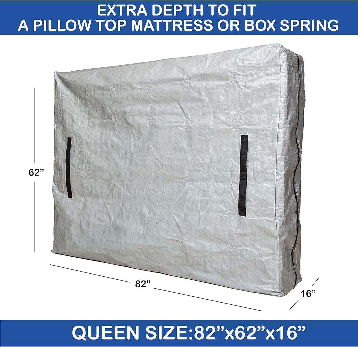 Full Size Reusable Mattress Cover with Heavy Duty Zipper P863