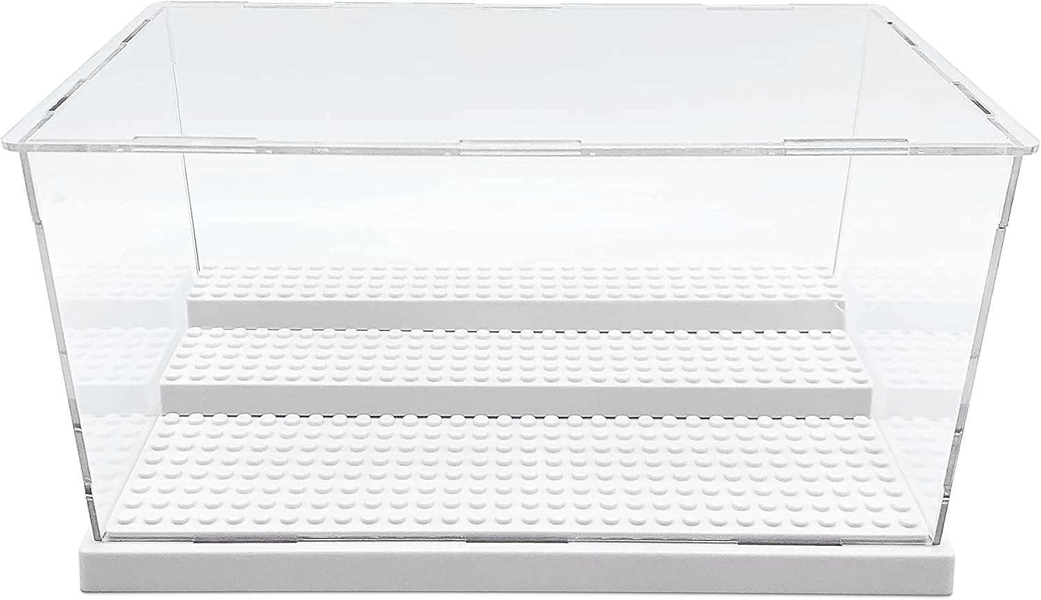 Acrylic Display Case in Black for Minifigure & Action Figures, 10 x 5.4 x 6.1, 5mm Dustproof Case, Pack of 2 E741396