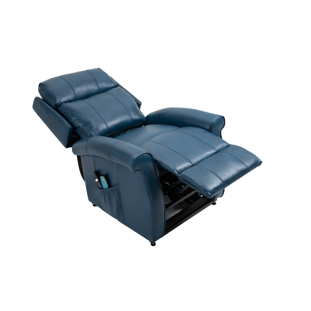 Black Faux Leather Power Lift Recliner Chair L642688