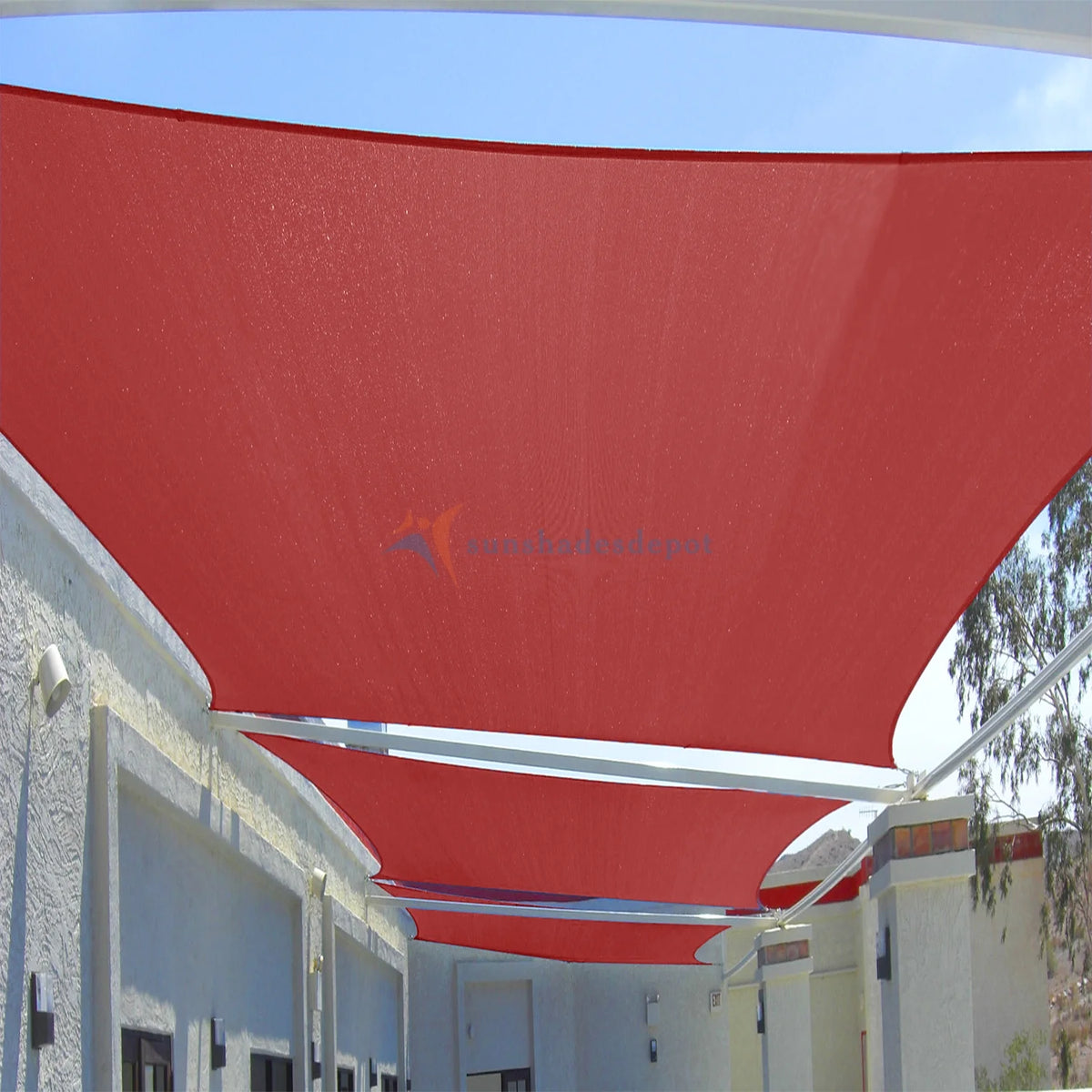 Beige Rectangle Sun Shade Sail Canopy L7901