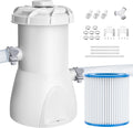 Above Ground Pool Pump, 600 GPH Filter Pump, Includes Filter Pump Cartridge S68510