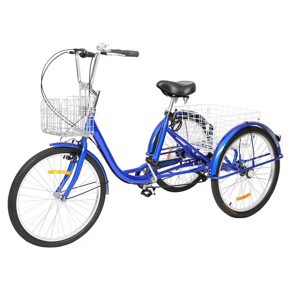 Adult Tricycle 24" Wheels 7 Speed Blue K851495