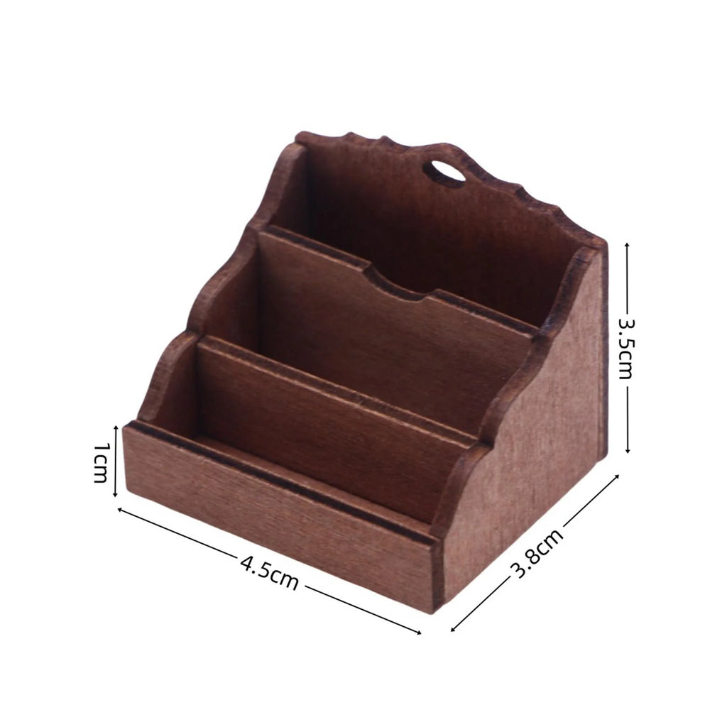 White 1:12 Scale Dollhouse Miniature Magazine Paper Rack K371120