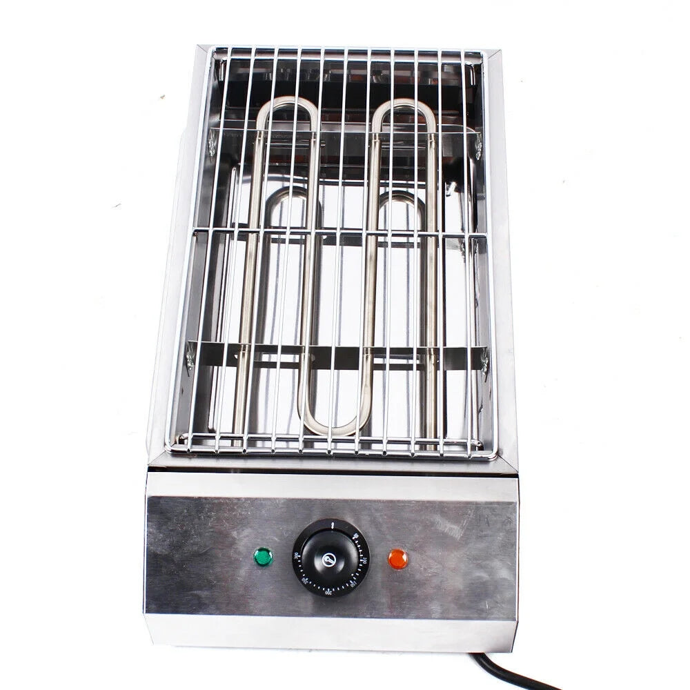 Electric Griddle Flat Top Grill 2800W Portable Stainless Smokeless Cooking Grill D450