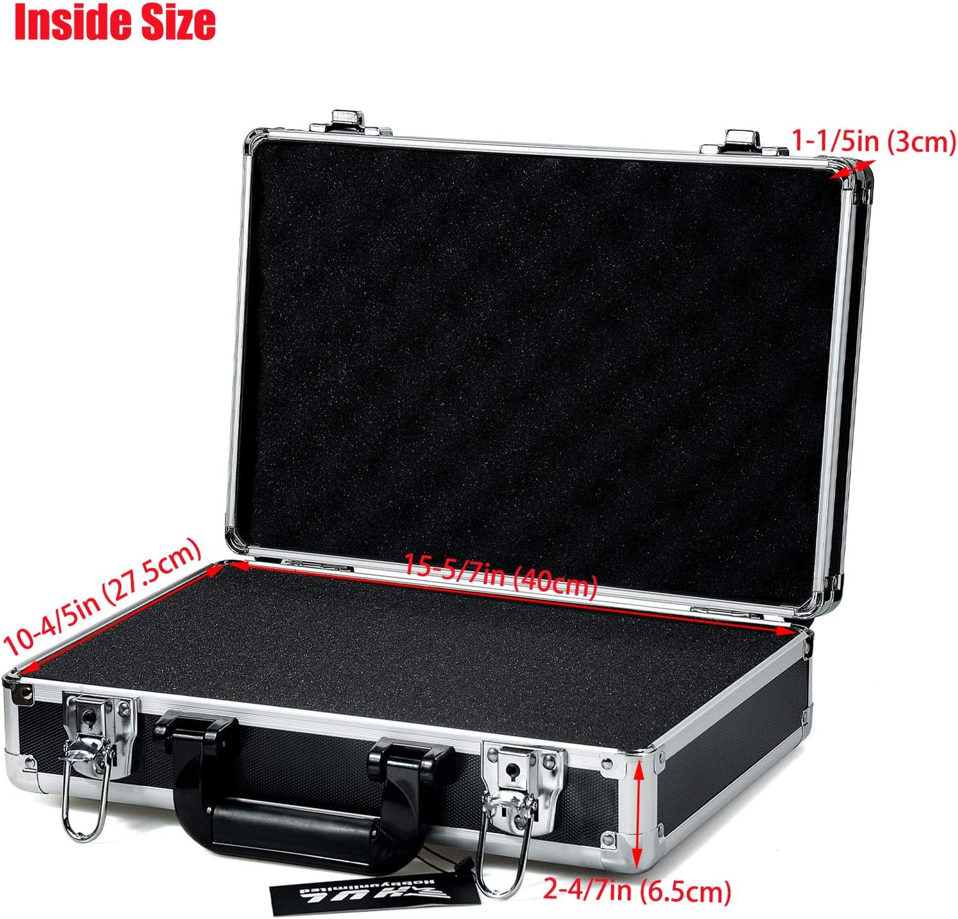 18in Two-Tone Aluminum Case with Pluck Foam Interior U802033