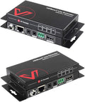 HDMI 2.0 Extender HDBaseT, 4K60Hz HDR10+ YUV4:4:4 18Gbps Over Cat5e/6/6a/7, HDCP2.2, Dolby Atmos & DTS:X, 2-Way PoE+IR+RS232+CEC HDMI Transmitter and Receiver F68961