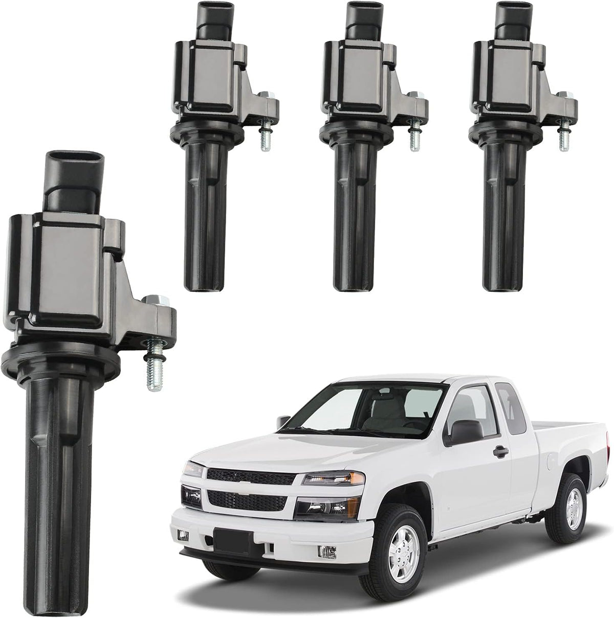 Ignition Coils 4-Pack Compatible with Chevrolet Colorado GMC Canyon 2.9L L4 2007-2012 N334