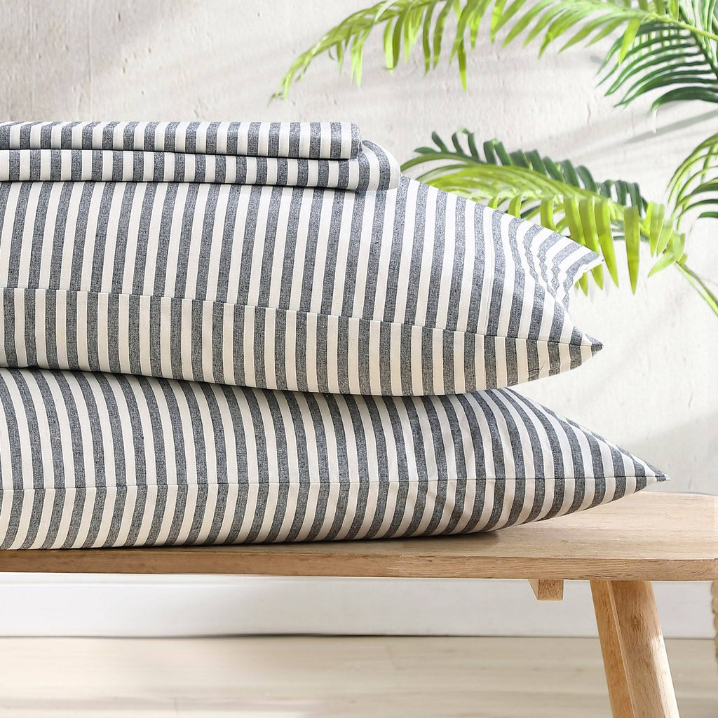Beige King Percale Sheet Set Y219034
