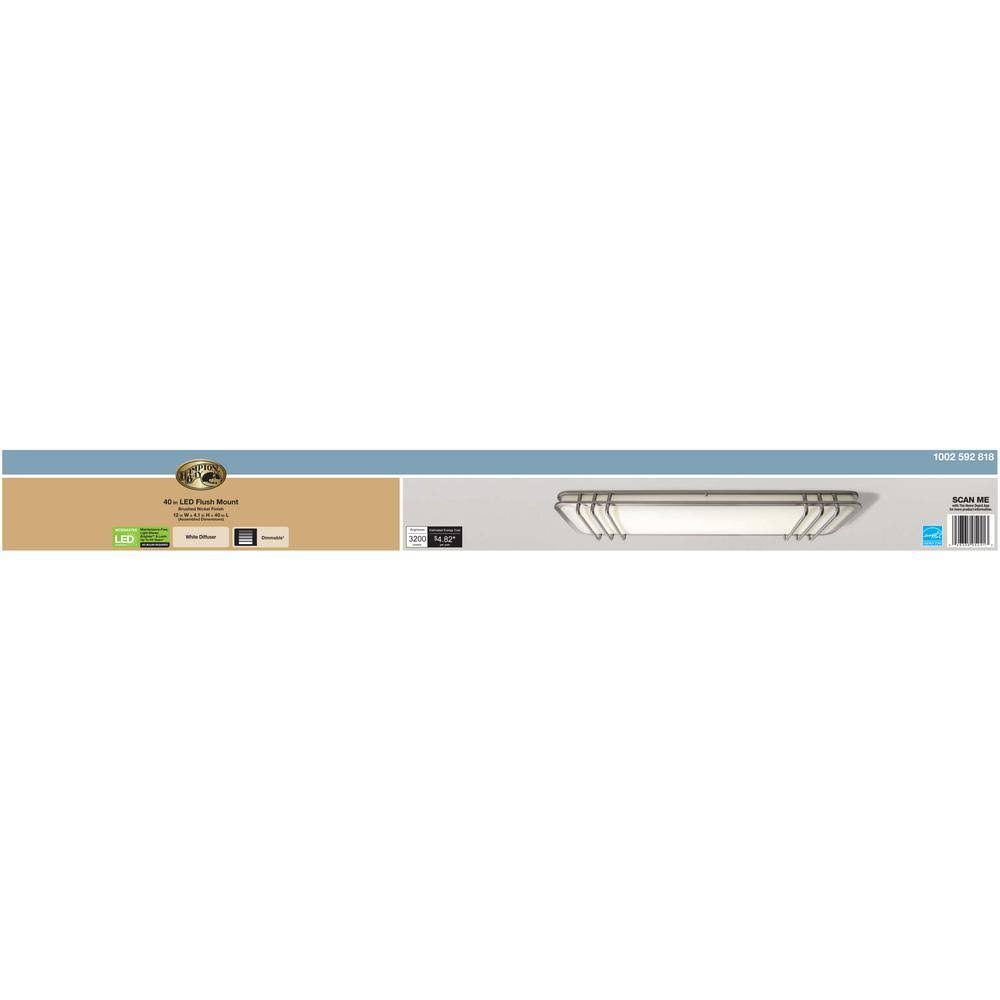 Brushed Nickel Integrated LED Ceiling Flush Mount S41555