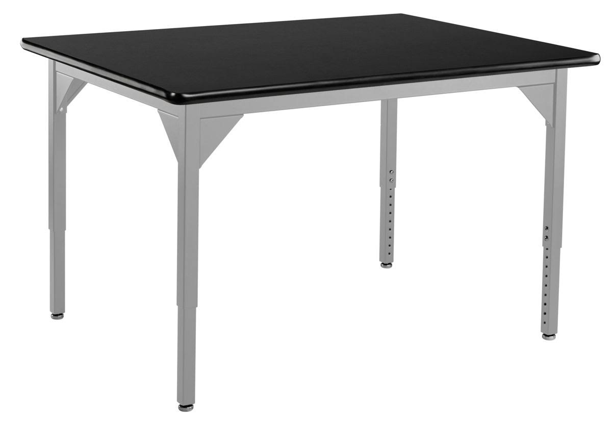 36x22 x 60x22 Height Adjustable Grey Steel Lab Table with High Pressure Laminate Top W449906