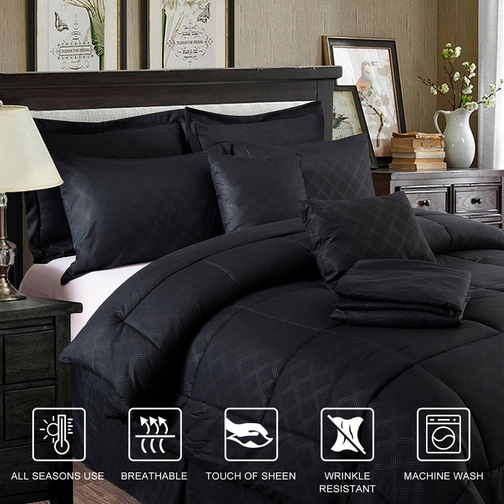 10-Piece Microfiber Comforter and Sheets Set - Twin I690706