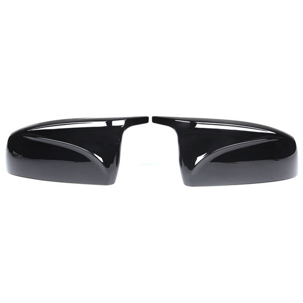 Glossy Black ABS Plastic Rear View Mirror Covers W148