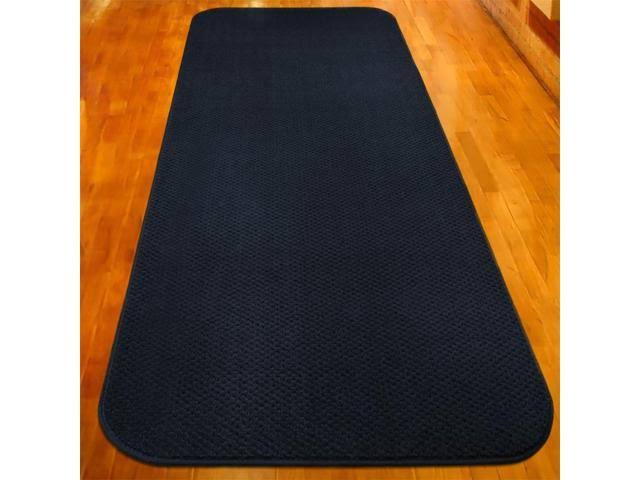 Navy Blue Skid-Resistant Carpet Runner Q392