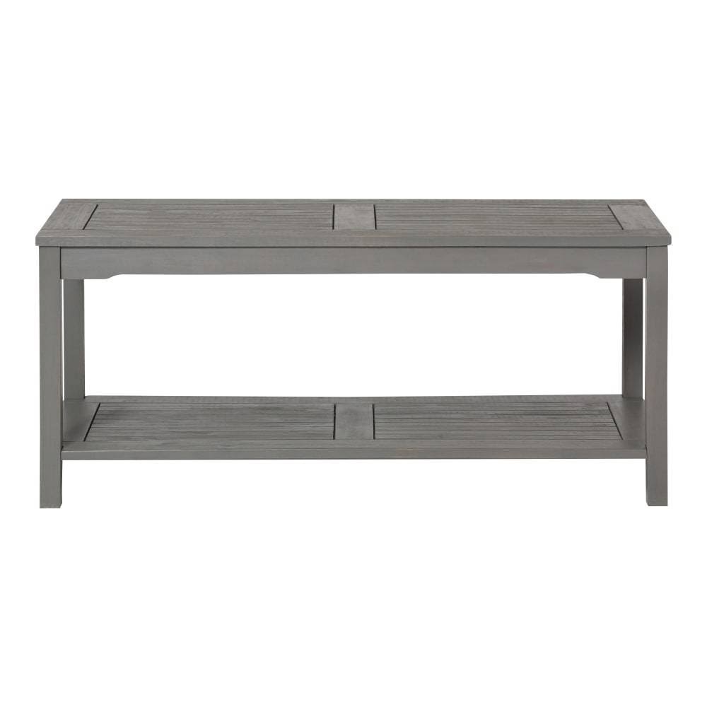 Dark Brown Acacia Wood Patio Coffee Table A480