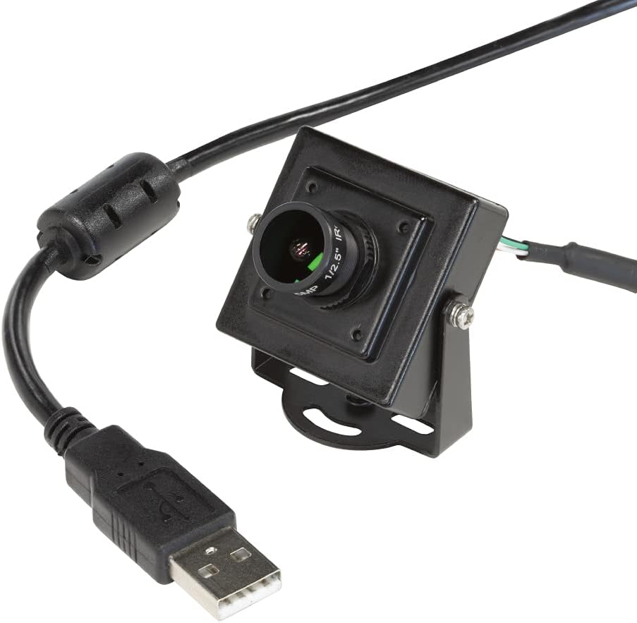 1080P Low Light WDR USB Camera Module with Metal Case, 2MP CMOS IMX291 Wide Angle Webcam with Microphone I1932