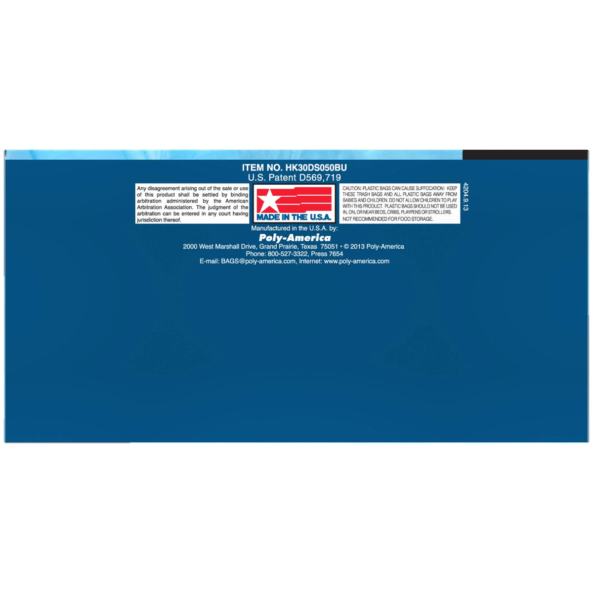 Blue Recycling Bag N537