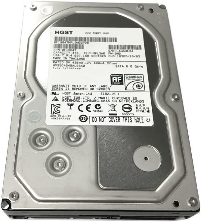 4TB 64MB Cache SATA 6.0Gb/s 3.5in Enterprise Hard Drive (Renewed) Pack of 2 T976640