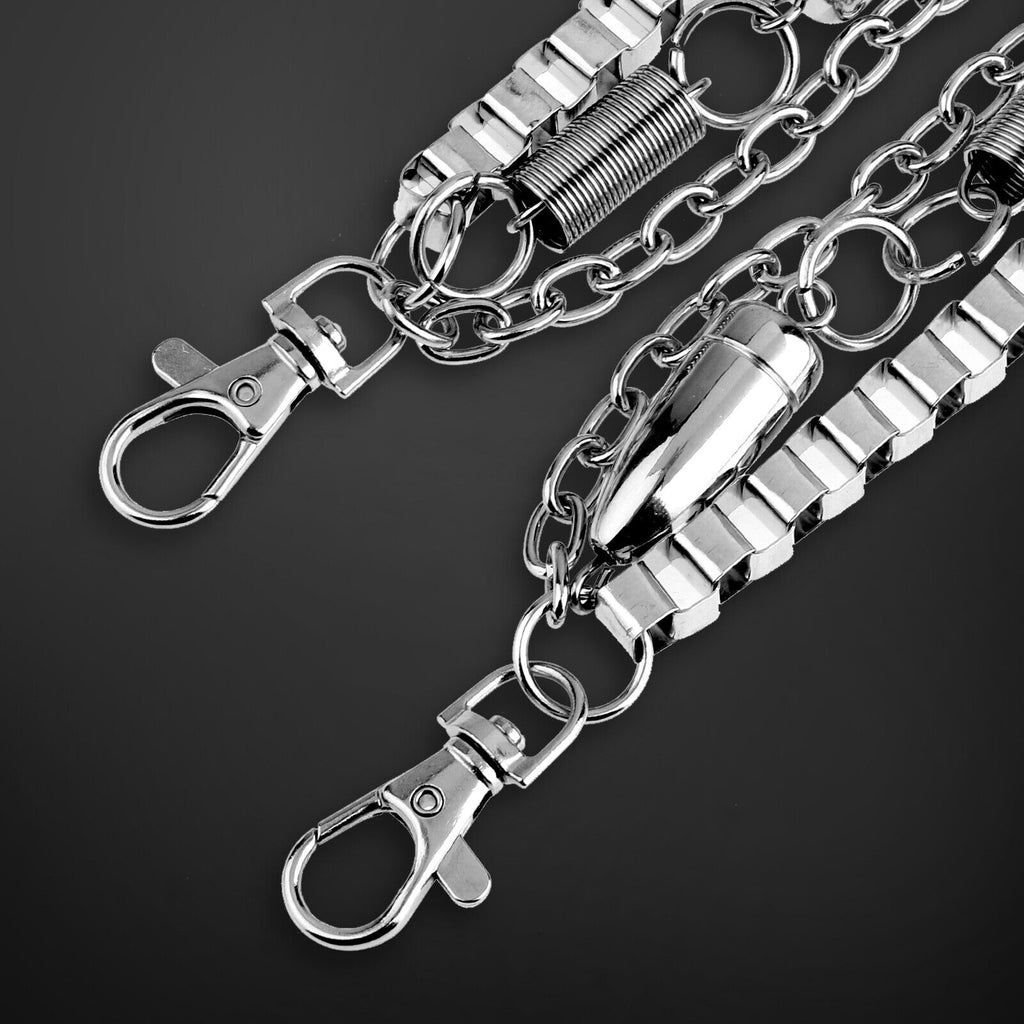Skull Wallet Chain Pants Key Chain E6569