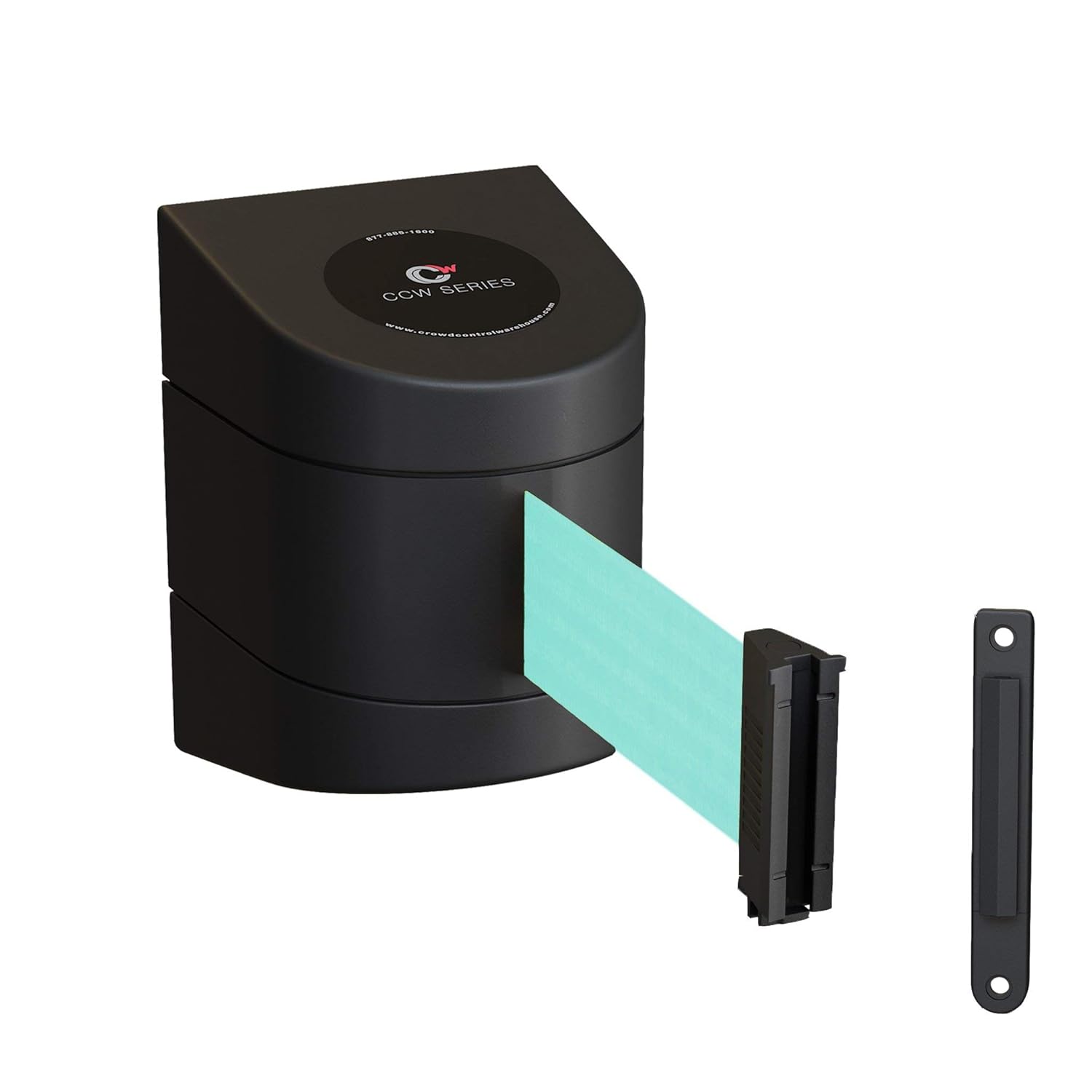 Wall Mounted Retractable Belt Barrier with Black ABS Case W7719