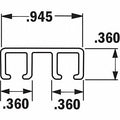 Strip Brush Holder, Double Track, 3/16 Backing Height, 3/16 Backing Width, Pk 10 I361