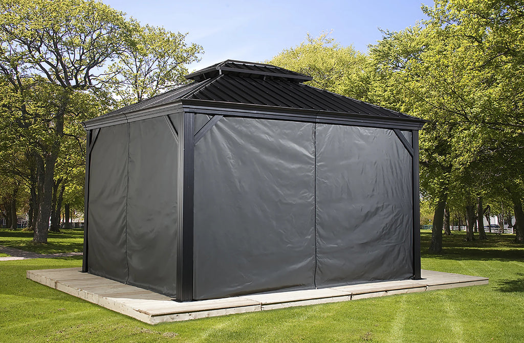 Grey Curtains for Gazebo E926884