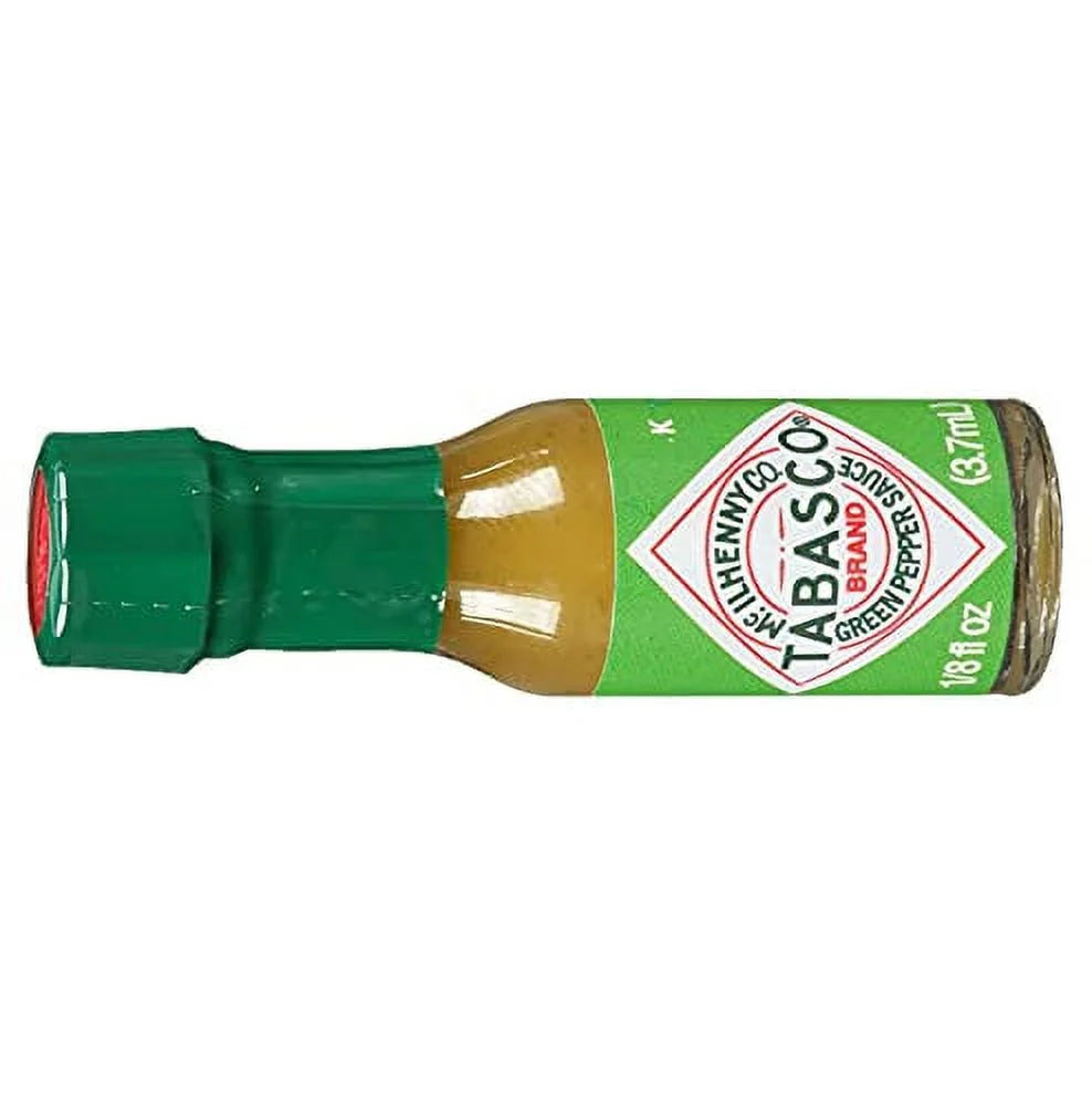 48 Count 1/8 Fl Oz Mini Glass Bottles of Jalapeno Sauce I6517