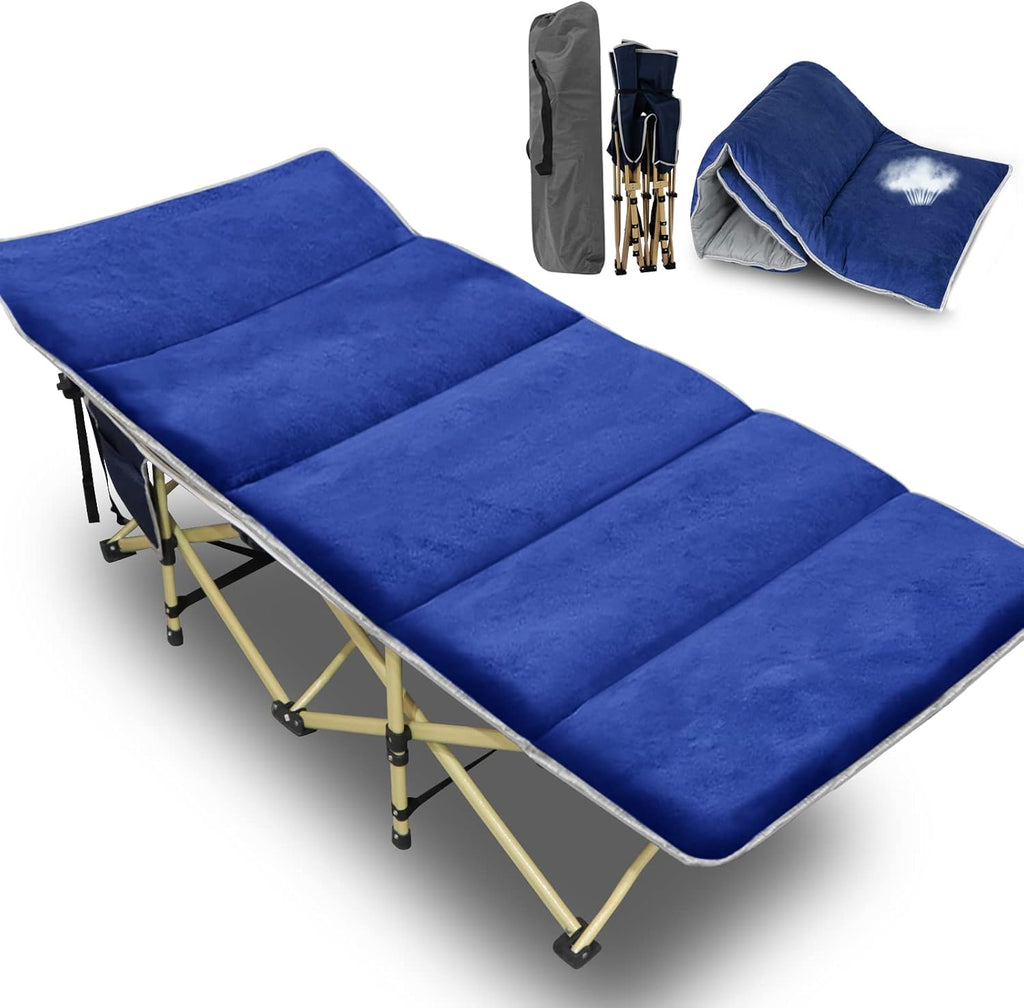 Camping Cot with Carry Bag, Noble Gray L9333