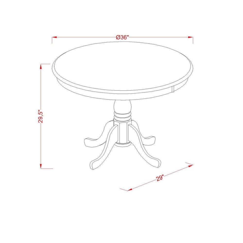 3PC Round 36 inch Table and 2 Chairs N810