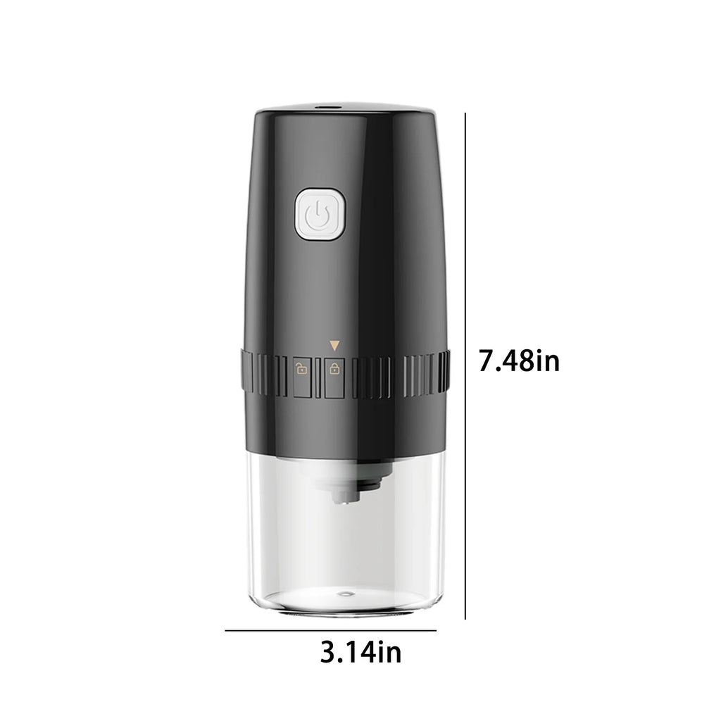 Black Cordless Electric Burr Coffee Grinder E208