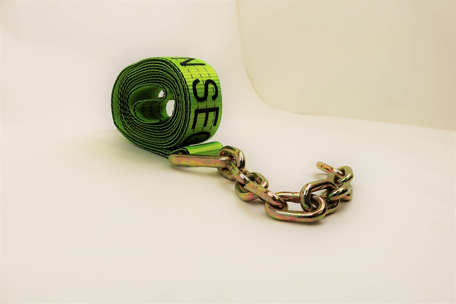4 Pack 2" X 14' Heavy Duty Strap with 12" Chain Tail E5871