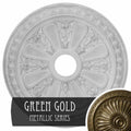 Green Gold Hand-Painted Ceiling Medallion A827267