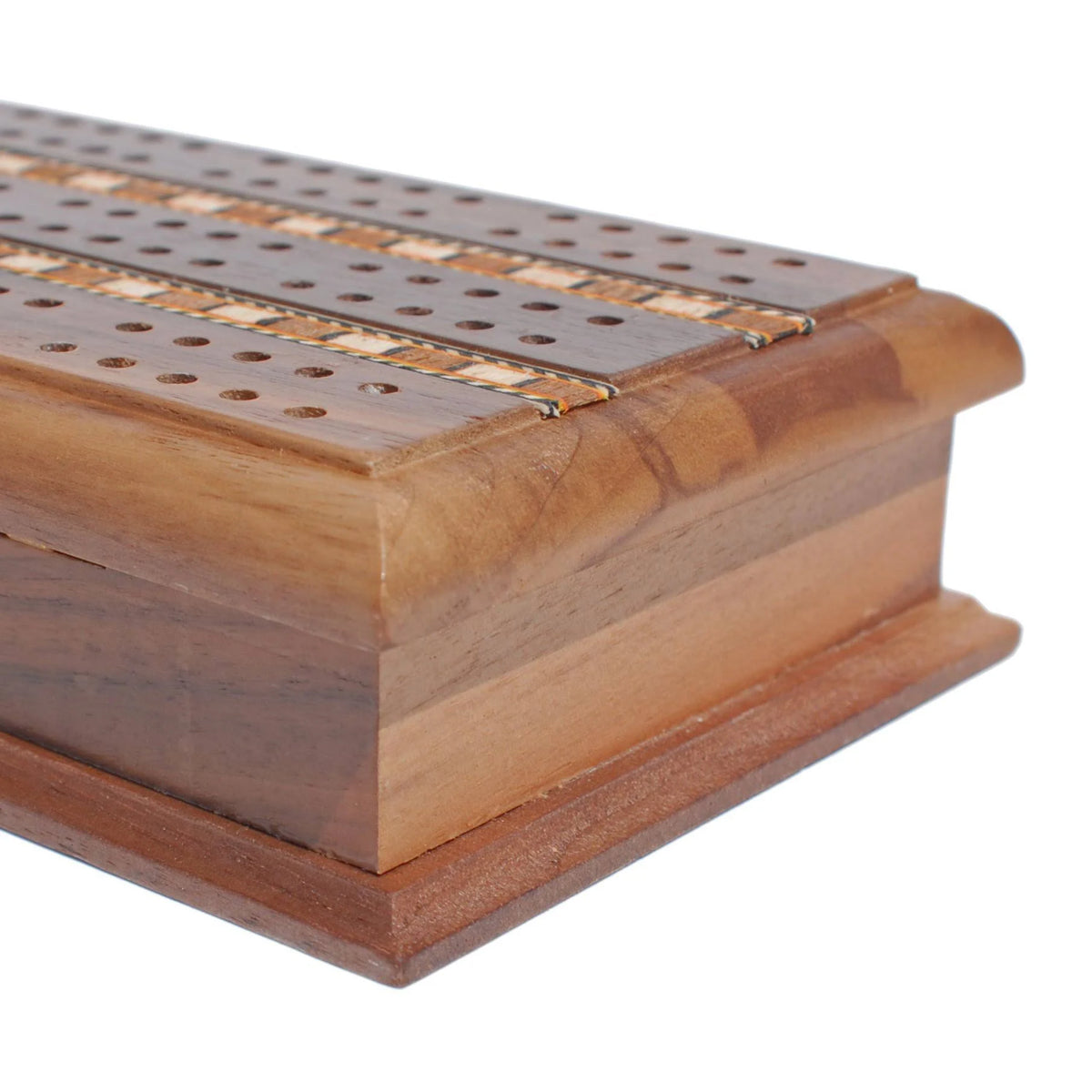 Solid Walnut Wood Cabinet Cribbage Set P498