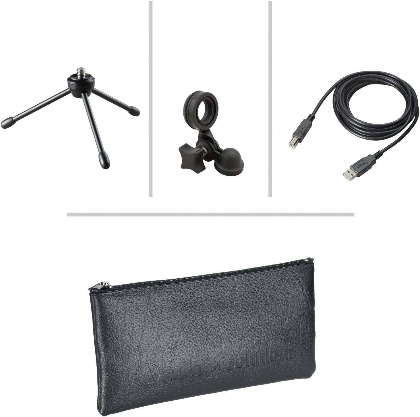 Condenser Microphone with Shock Mount, Boom Arm, and Pop Filter D5069
