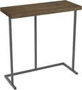 Narrow Slim End Table Metal Rustic Pack of 2 D511