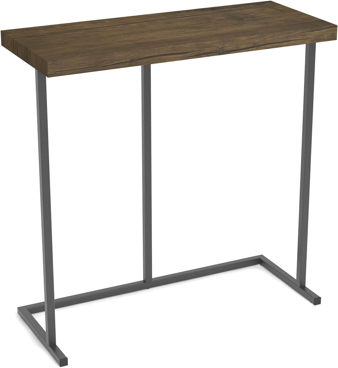 Narrow Slim End Table Metal Rustic Pack of 2 D511