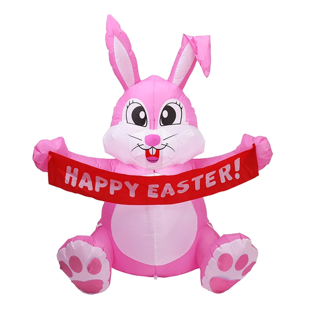 1.5m Inflatable Easter Bunny LED Night Light Outdoor Decorations S14814