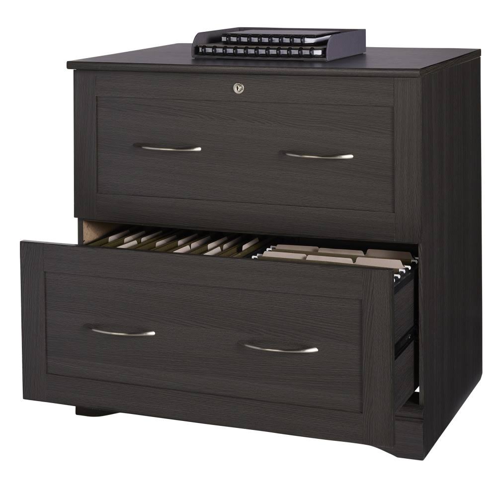 Dark Gray 2-Drawer Lateral File Cabinet I74653