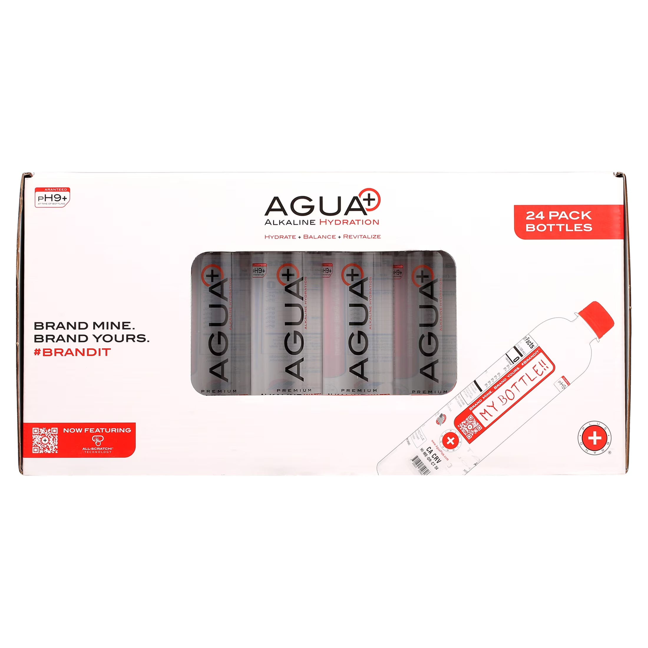Alkaline Water, 16.9 fl oz Bottles (Count of 24) M150