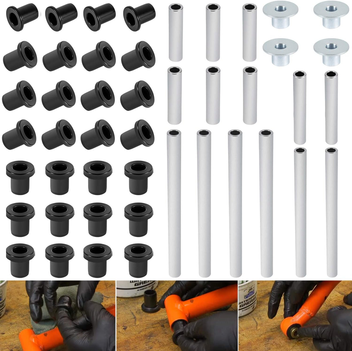 HDPE A Arm Bushing Kit 46 Pieces I172