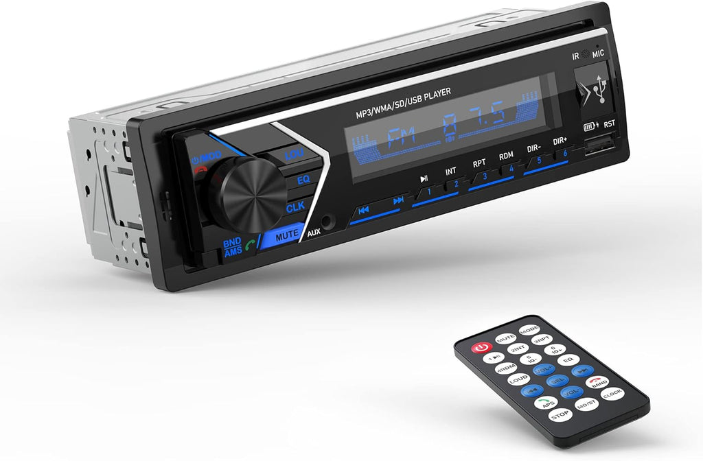 Dual Bluetooth Single Din Car Stereo with Remote Control V711914
